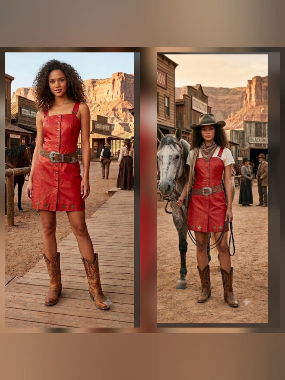 SJYP SHEEP LEATHER DRESS